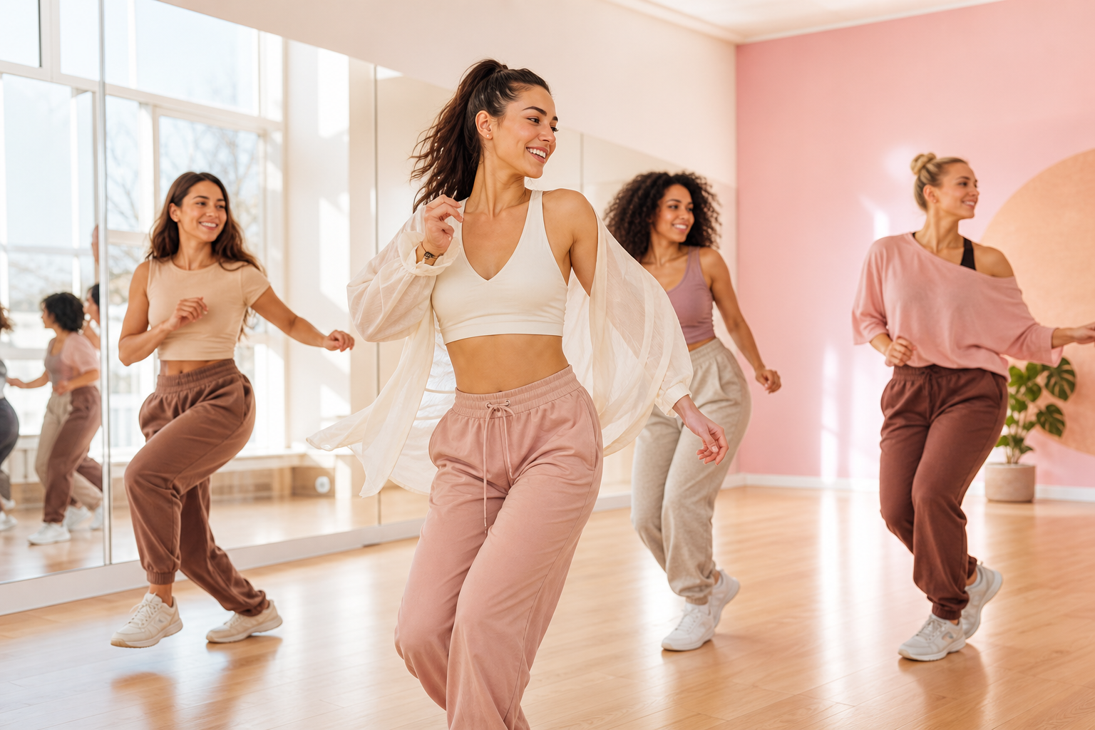 Instruktorka prowadząca zajęcia w Rent Studio